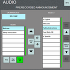 Audio — Anuncios y música