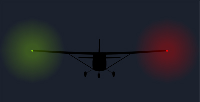 Luces en el avión